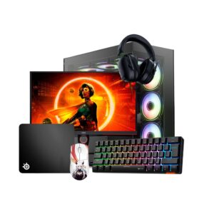 SPRING BUNDLE 12 / Ryzen 7 5700X / 16GB DDR4 / 512GB / RTX 5050 8GB + 25 AOC 25G3ZM/BK 240Hz + Redragon M918 + MK005BT + Razer Shark V2 X + Mauspad