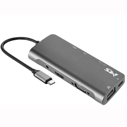 Docking Station MS C500 / HDMI / VGA / USB3.0*2 / PD / SD / RJ45 / 1000 M+3.5mm - Figura 3