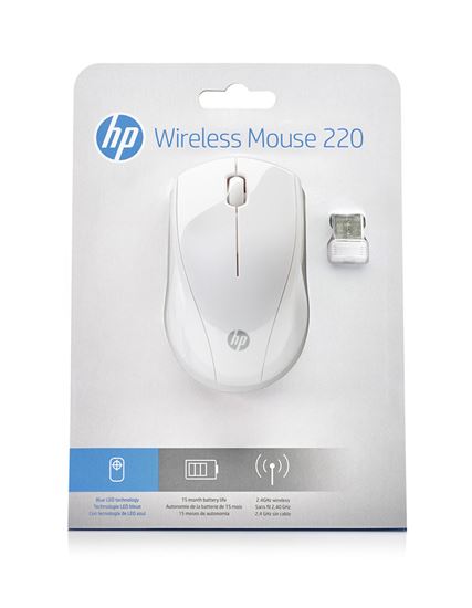 Maus pa kabllo HP 220 Wireless Snow - Bardhë - Figura 4