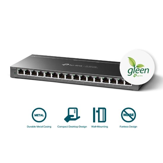 Switch TP‑Link 16‑Port Gigabit Easy Smart – Gri - Figura 2