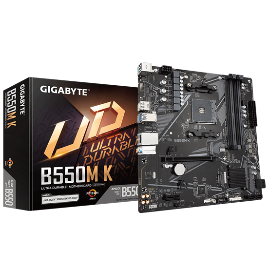 Pllakë Amë AMD Gigabyte B550 mATX AM4 për Ryzen 3000/5000