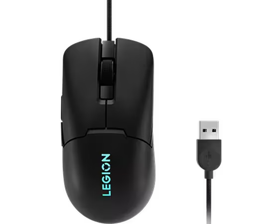 Maus Gaming Lenovo Legion M300s / RGB / deri në 8000 DPI / 6 butona / Omron microswitch mekanik / me kabllo -Zezë - Figura 2
