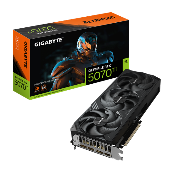 Kartelë Grafike Nvidia GIGABYTE GeForce RTX 5070 Ti WINDFORCE OC SFF 16GB GDDR7