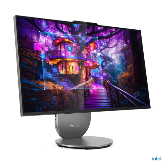 AIO Lenovo PC 27IAH10 / Ultra 9 285H / 32GB LPDDR5x / 1TB / 27' Quad HD IPS AG 120Hz / RTX 4050 6GB / Kb+Mouse - Luna Grey