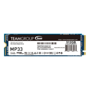SSD e brendshme TeamGroup MP33 M.2 512GB PCIe Gen3x4 NVMe - Zezë