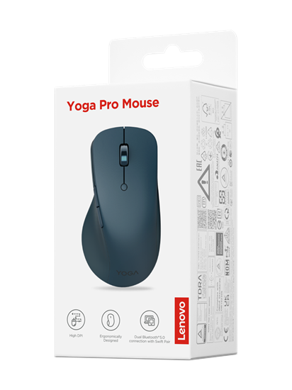Maus pa kabllo Lenovo Yoga Pro / 6 butona / Bluetooth 5.0 / Ergonomik & Silent / deri në 4000 DPI - Blu - Figura 7