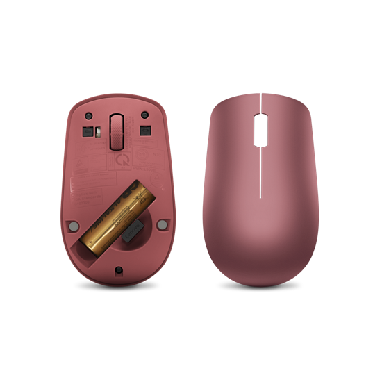 Maus pa kabllo Lenovo 530 Wireless / 2.4GHz Nano USB / 1200 DPI sensor optik / 1x AA bateri - Kuqe - Figura 4