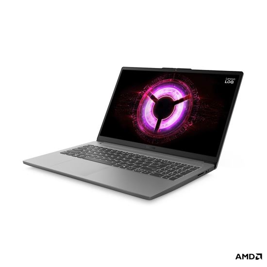 Laptop Gaming Lenovo NB LOQ 15ARP10E / Ryzen 5 7535HS / 16GB DDR5 / 512GB / 15.6′ Full HD IPS AG 144Hz / RTX 3050 6GB – Luna Grey - Figura 3