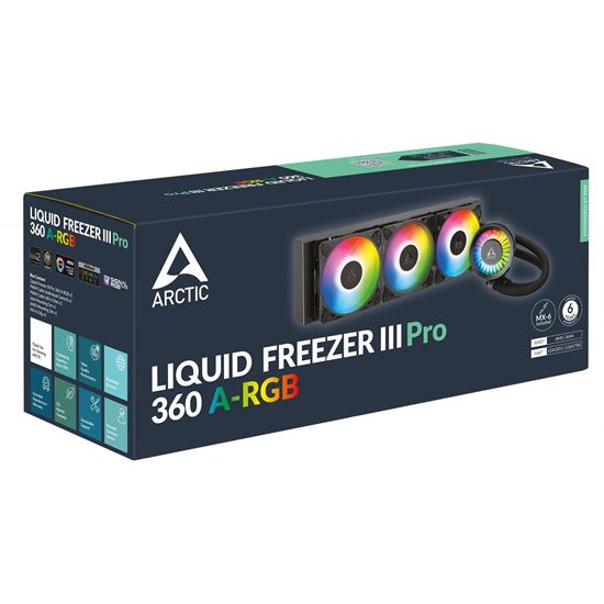 Ftohës për Procesor Arctic Liquid Freezer III PRO 360 ARGB / Liquid Cooling Kit 12cm – Zezë - Figura 6