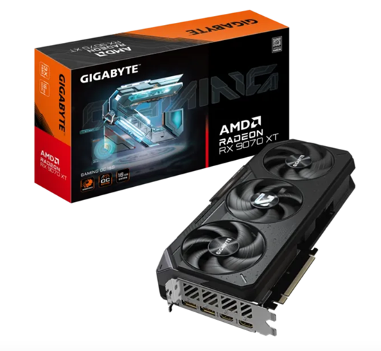 Kartë Grafike AMD Radeon RX 9070 XT GAMING OC 16GB GDDR6 Gigabyte PCIe 5.0 RGB
