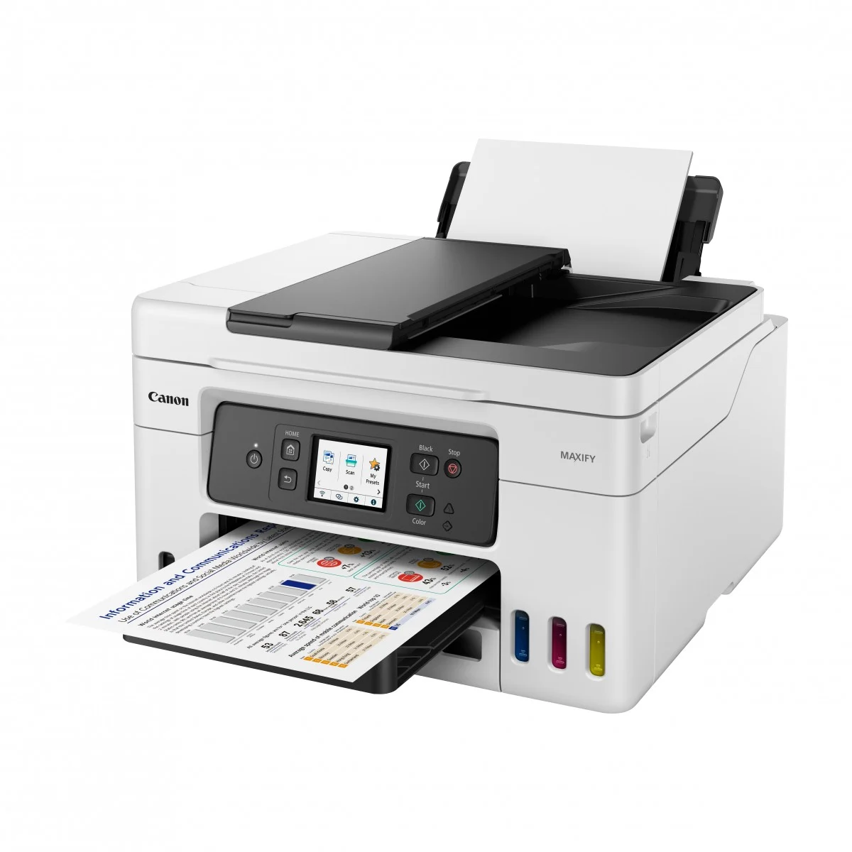 Printer Inkjet CANON MFP GX4040 EUM/EMB / Print, Scan, Copy / A4 / Color / Up to 18 ppm / USB, LAN, Wifi / e bardhë - Figura 2