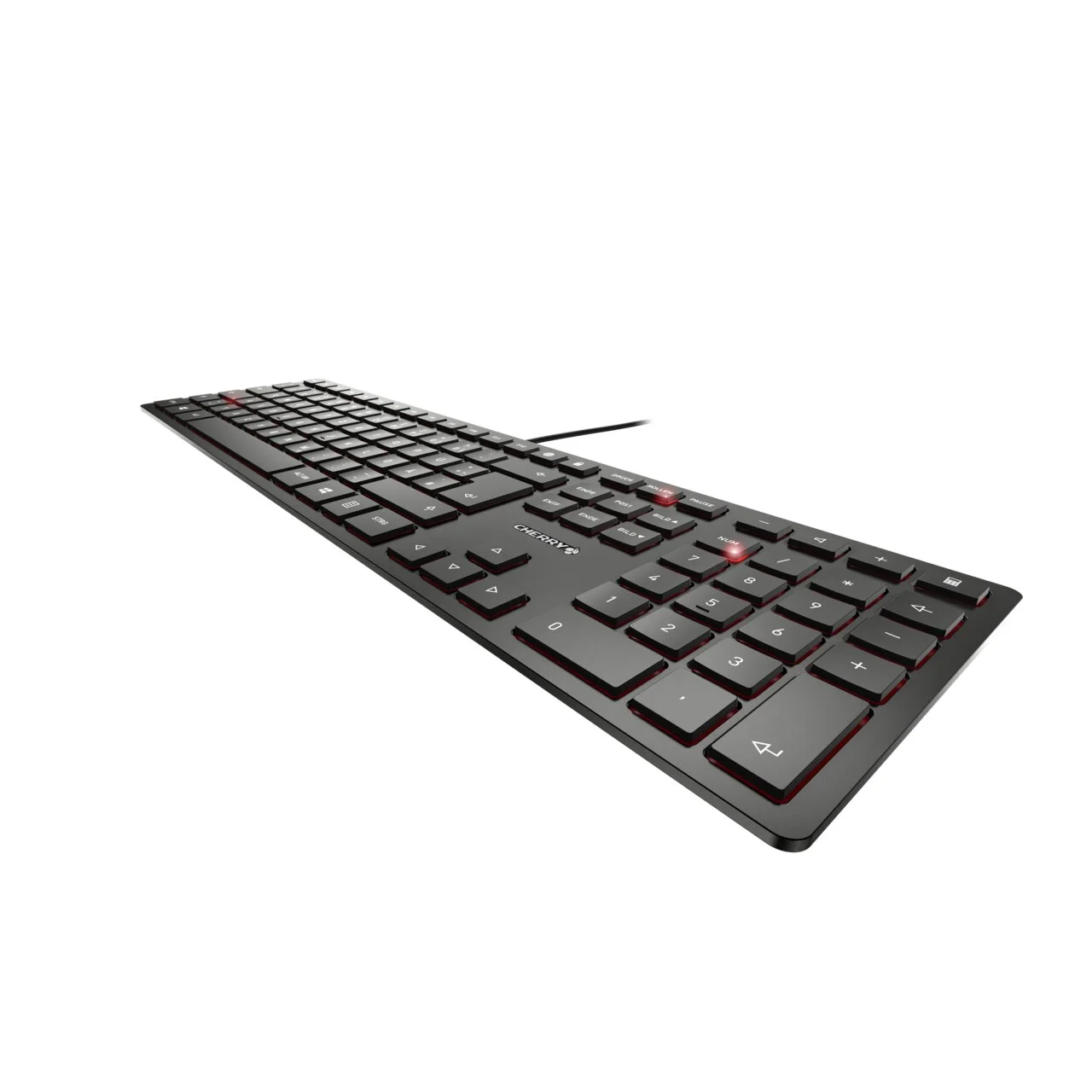 Tastierë me kabllo Cherry KC 6000 Slim / German Layout - Zezë - Figura 4