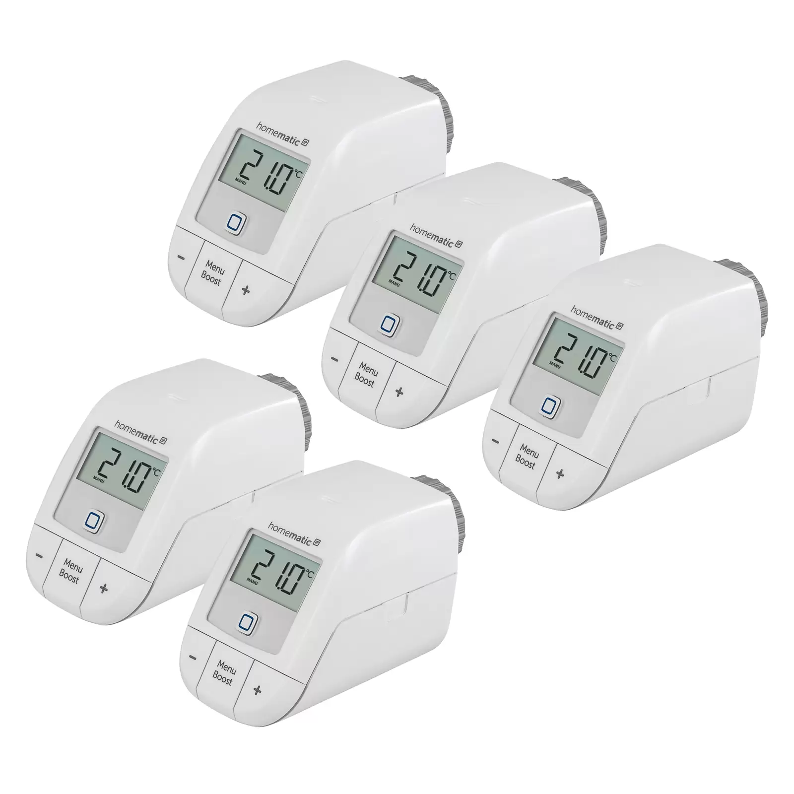 Homematic IP Heizkörperthermostat – basic 5er Set