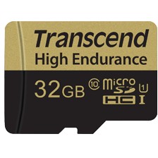 Kartë Memorie SD CARD 32GB Transcend microSDHC/SD + Adapter