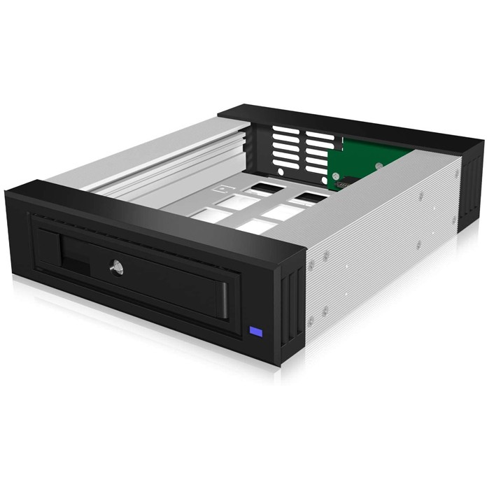 Aksesorë për disqe Hot-Swap Frame: 1× 3.5"/2.5" SATA/SAS HDD to 1× SATA host in a 5.25" drive bay. Supports SATA III 6 Gb/s – ICY BOX - Figura 3