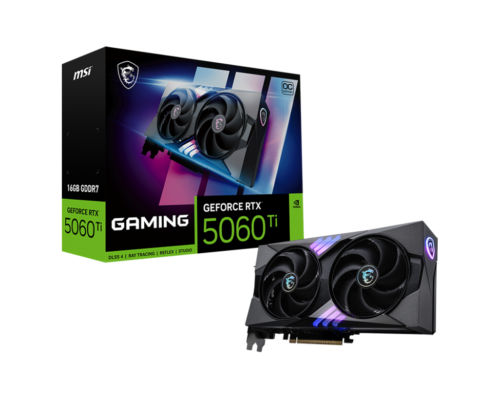 Kartelë Grafike Nvidia RTX 5060 Ti 16GB MSI Gaming GDDR7