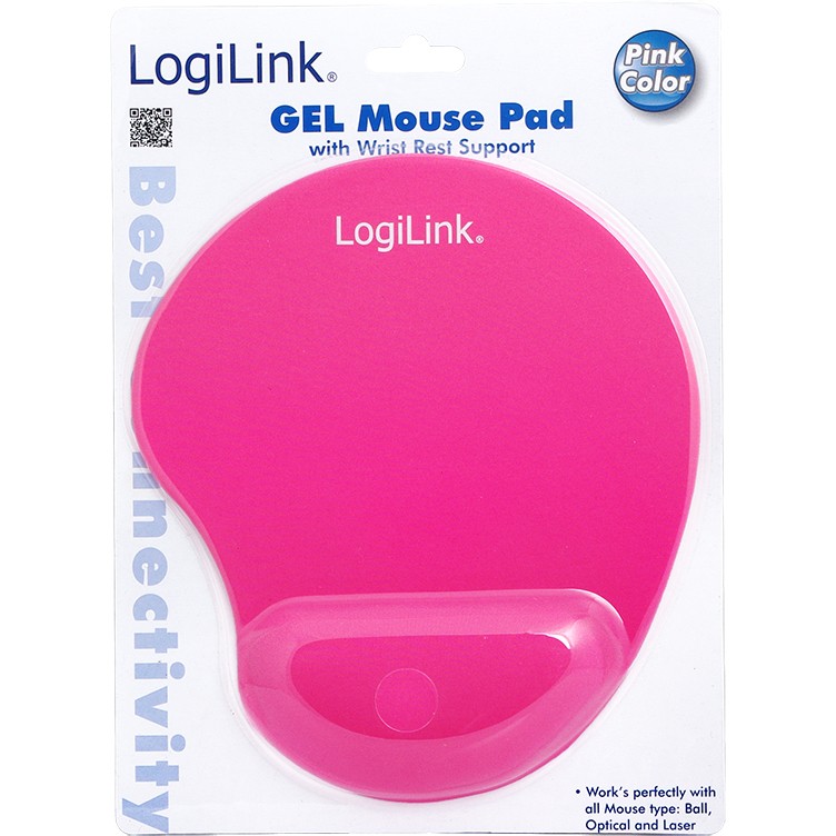 Mauspad LogiLink Silicone Wrist Rest / 195 x 230 x 3mm – Pink - Figura 3