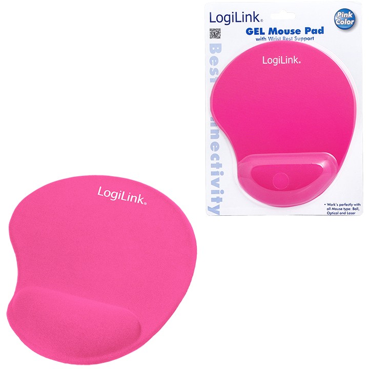 Mauspad LogiLink Silicone Wrist Rest / 195 x 230 x 3mm – Pink - Figura 4