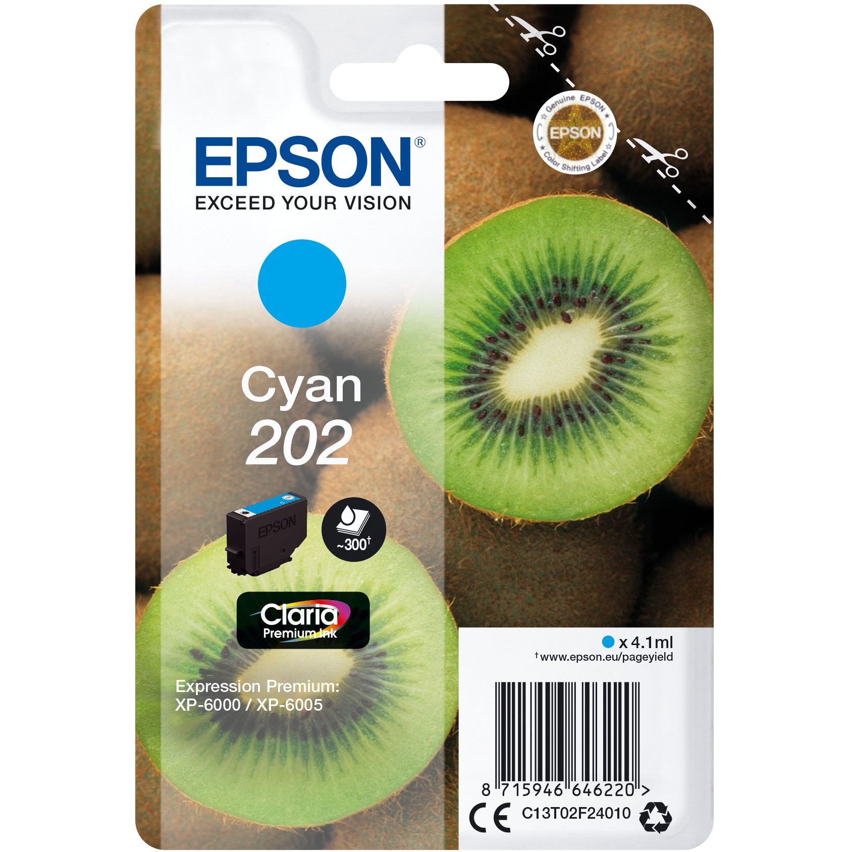 INK Epson 202XL C13T02F24010 Ink Cartridge / kapacitet standard – Blu