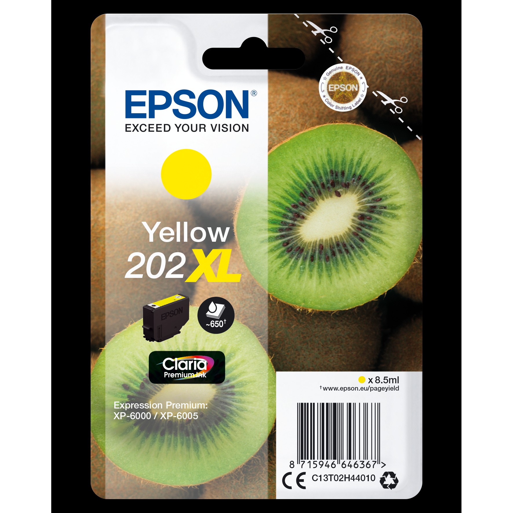 INK Epson 202XL C13T02H44010 Ink Cartridge /me kapacitet të lartë – Verdhë