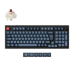 Tastierë Gaming Keychron V5 Max Gateron Jupiter Brown RGB / German Language – Zezë / Blu