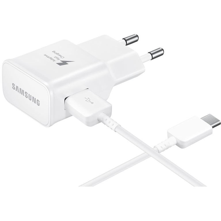Aksesorë për telefon Samsung 15W Fast Charger with USB-C Cable (1.5m) Bulk Packaging – Bardhë - Figura 2