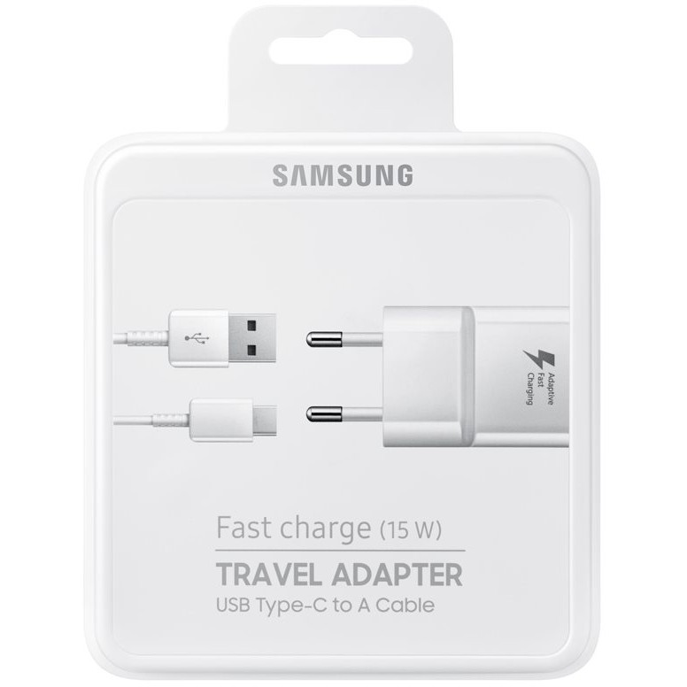 Aksesorë për telefon Samsung 15W Fast Charger with USB-C Cable (1.5m) Bulk Packaging – Bardhë - Figura 5