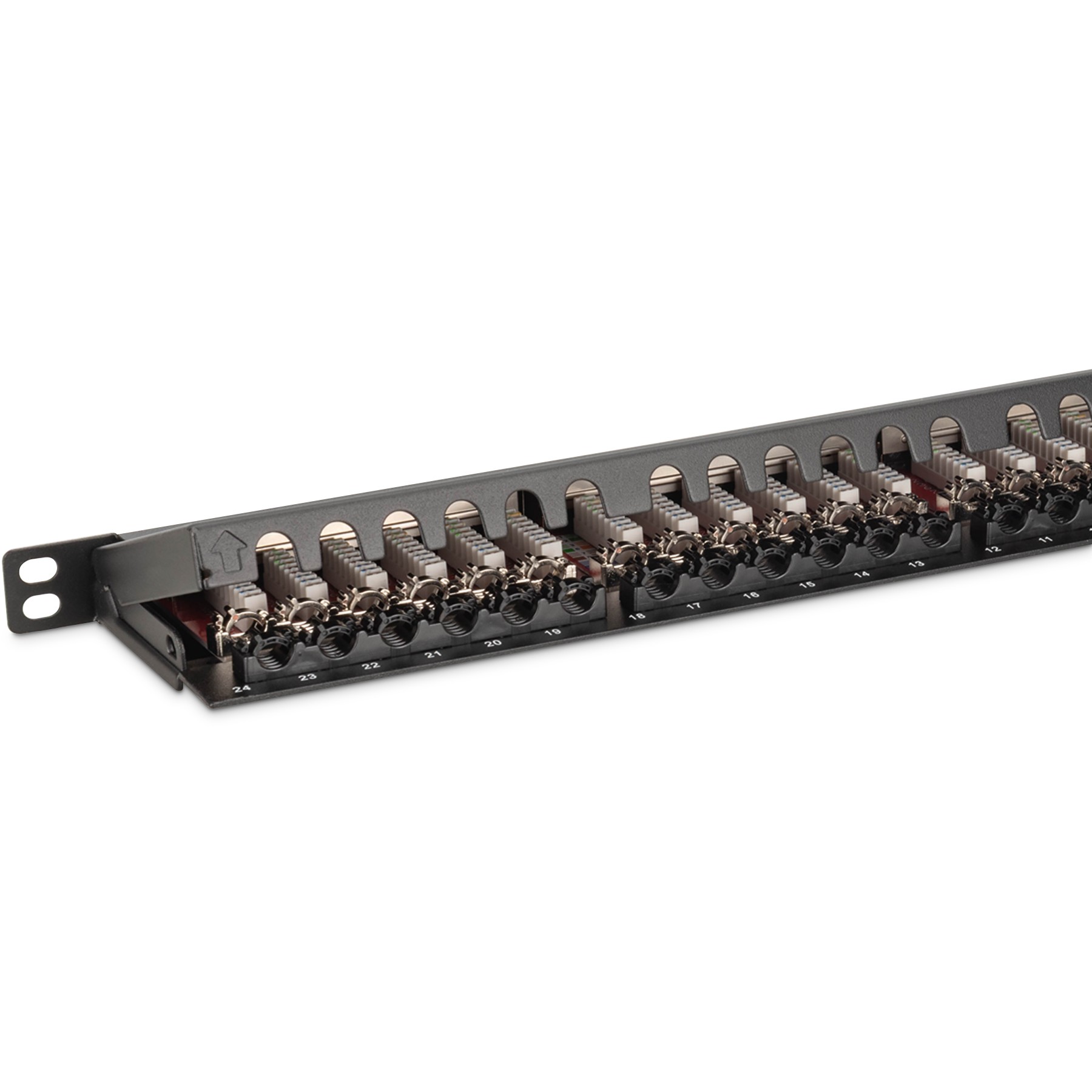 Aksesorë për rrjet Patchpanel DIGITUS – 0.5HE / 24-Port / Cat6a / Zezë - Figura 3