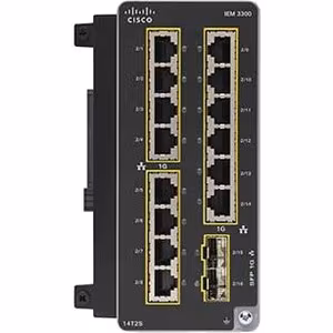 Cisco Catalyst IE3300 Rugged 14-Port Industrial Managed Switch IE-3300 Modular DIN Rail Layer 3 PoE Ethernet Switch