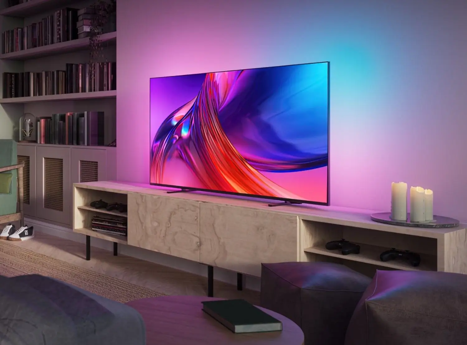 SMART TV PHILIPS LED 65PUS8518/12 / 65 Inch / 4K Ultra HD / Pixel Precise Ultra HD / 60 Hz / HDR10+ - Zezë - Figura 3