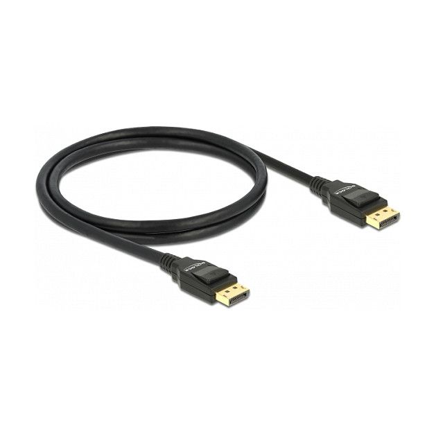 Kabllo DisplayPort DeLOCK (ST-ST) / 1m – Zezë - Figura 2