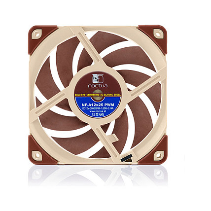 Ftohës për Kasë Noctua NF-A12x25 / 120mm / PWM - Bezhë/Kafe - Figura 4