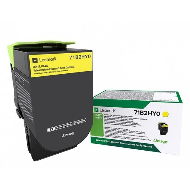 Toner Original LEXMARK Rck / CS/CX417/517 / 3,500 faqe – Verdhë