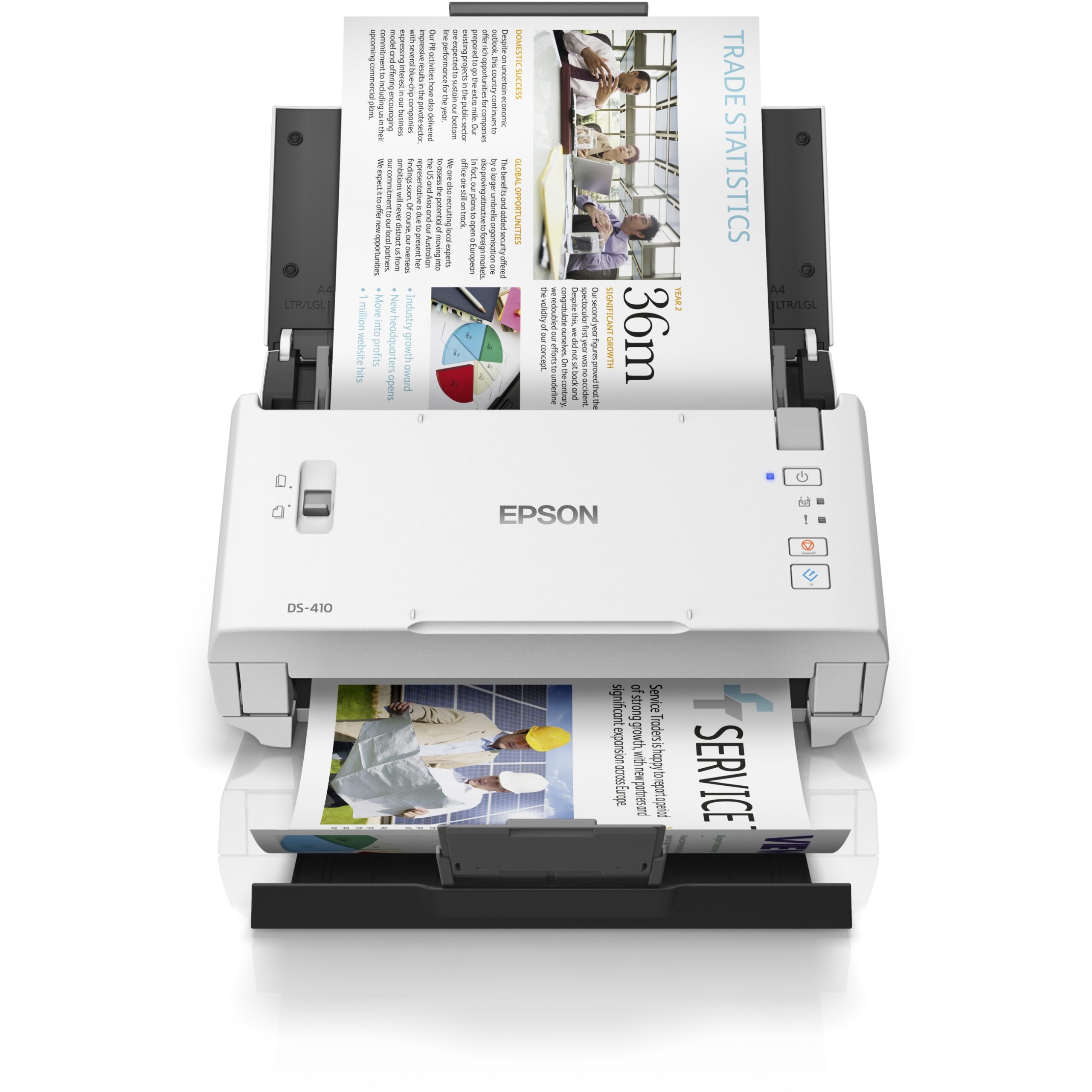 Skaner Epson / WorkForce DS‑410 / Document Scanner / 600 × 600 dpi / A4 / USB - Bardhë - Figura 3