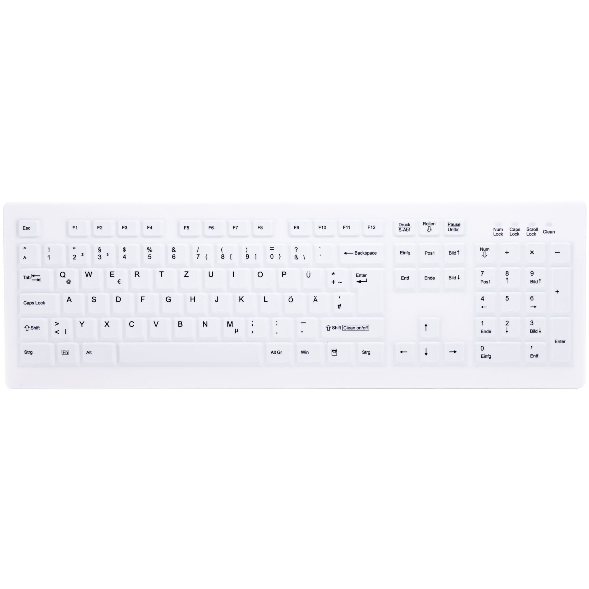 Tastierë pa kabllo Cherry ACTIVE KEY AK-C8100 RF / QWERTZ - Bardhë - Figura 2