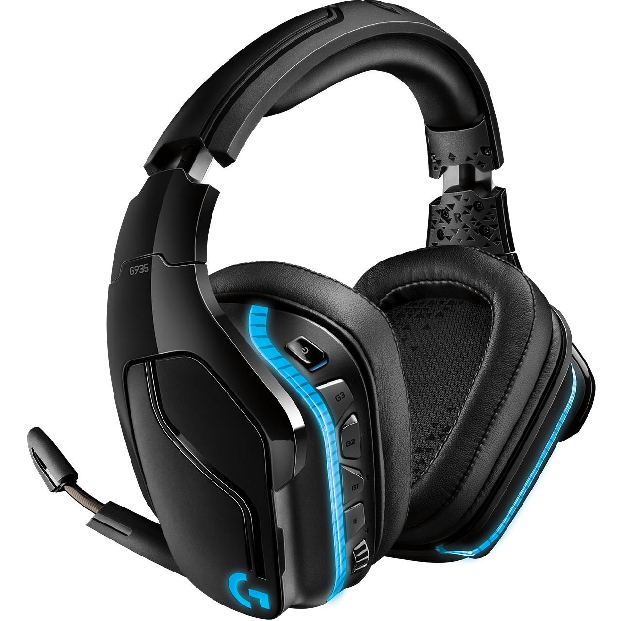 Kufje Gaming Logitech G935/ 7.1 Surround Sound/ Microphone/ Wireless/ PC / PS4/ Xbox/ Të zeza