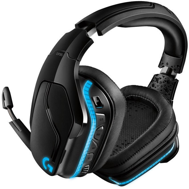 Kufje Gaming Logitech G935/ 7.1 Surround Sound/ Microphone/ Wireless/ PC / PS4/ Xbox/ Të zeza - Figura 2