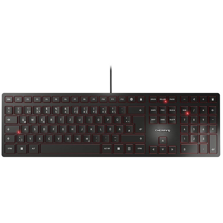 Tastierë me kabllo Cherry KC 6000 Slim / German Layout - Zezë