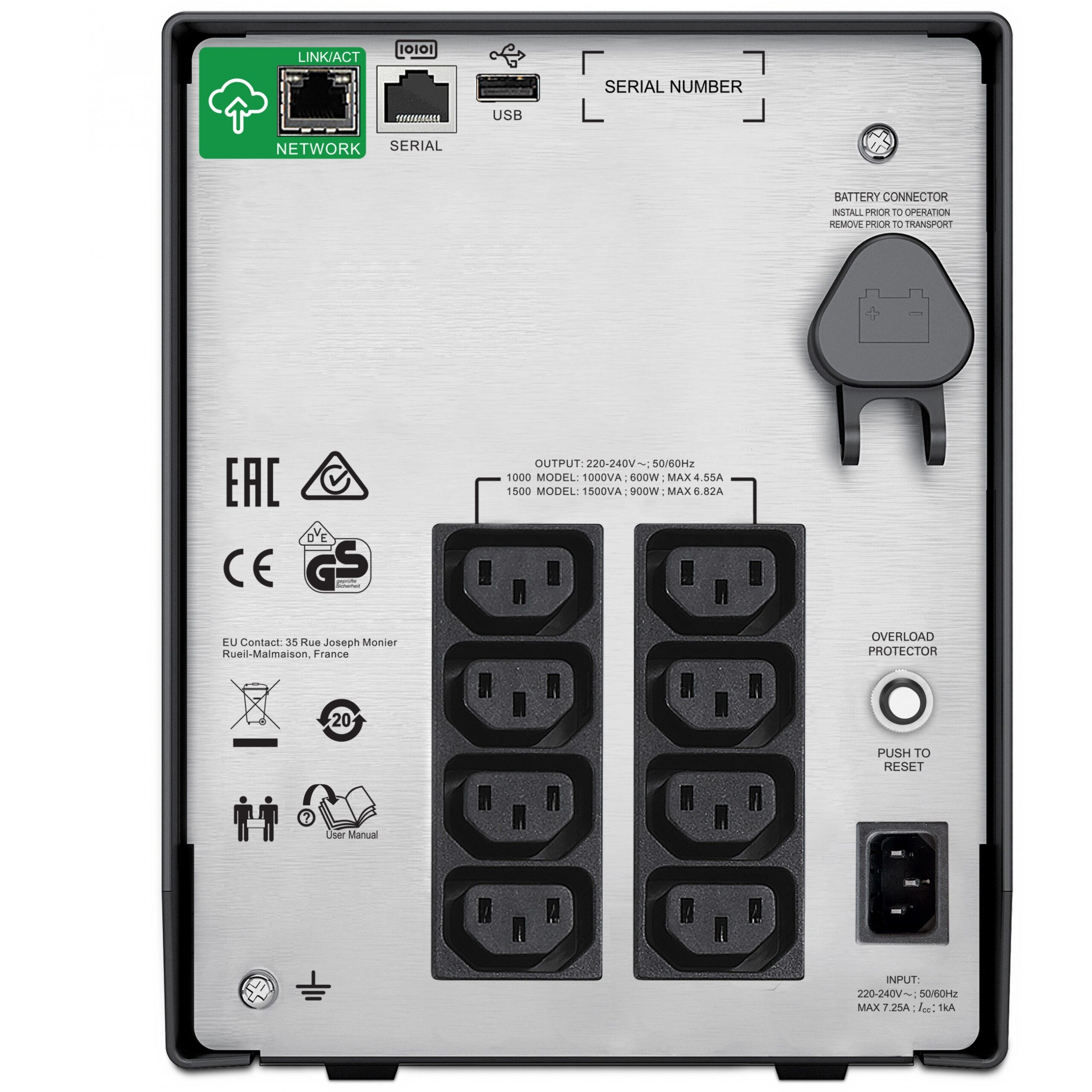 Furnizues Energjie APC Smart - UPS Tower SMC1000iC 1000VA / 600W SmartConnect LCD - Figura 2
