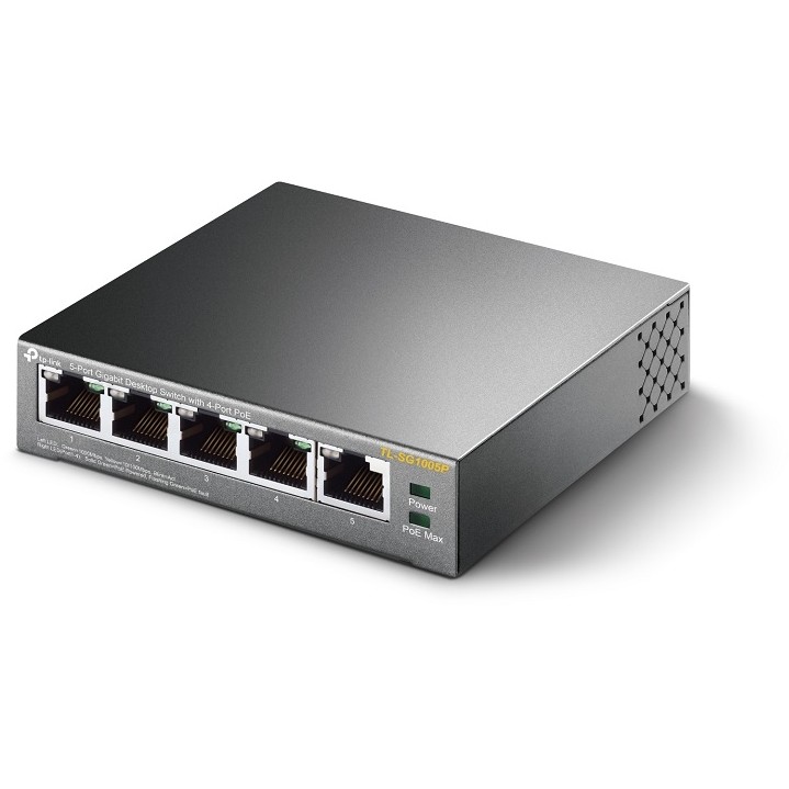 Switch 5P TP-Link SG1005P metal me 4 PoE-Ports - Figura 4
