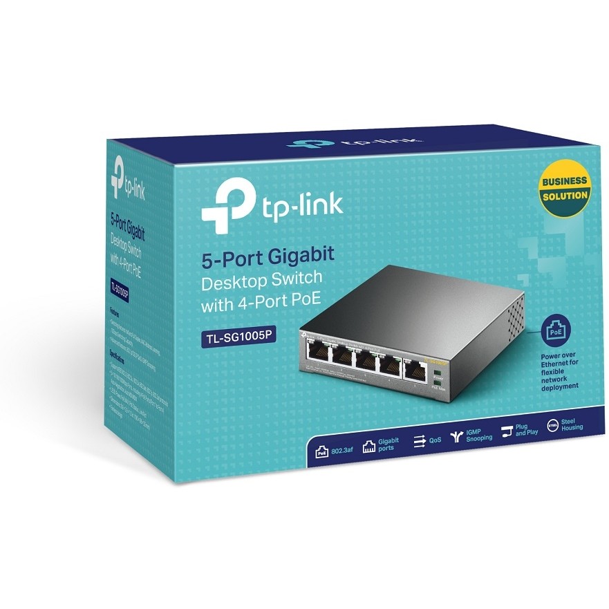 Switch 5P TP-Link SG1005P metal me 4 PoE-Ports - Figura 5