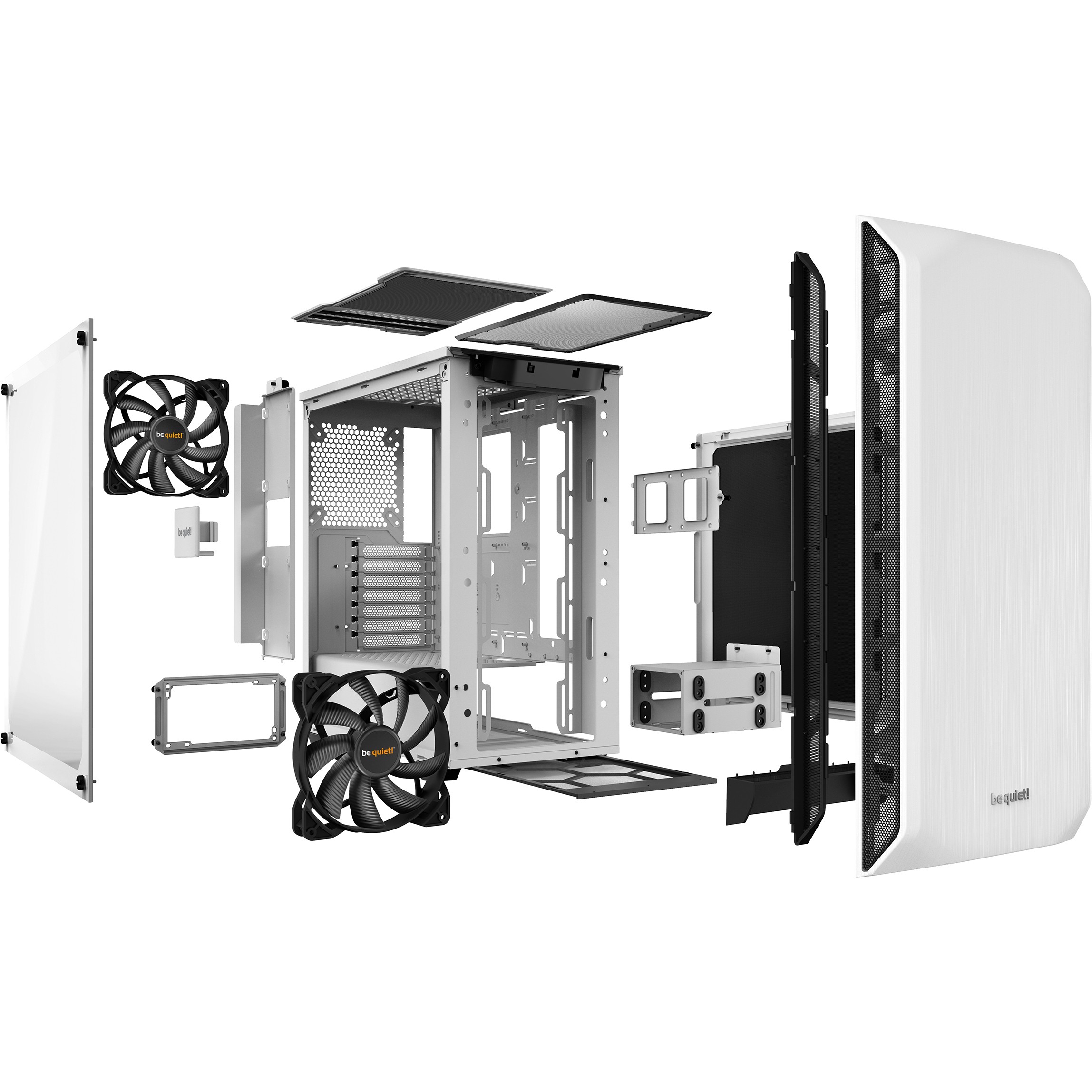 Kasë be quiet! Pure Base 500 Midi Tower Window - Bardhë - Figura 4