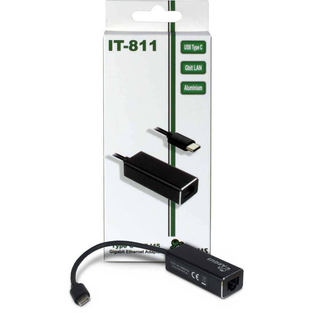 Adapter USB‑C Inter‑Tech → RJ45 Gigabit LAN / 1000 Mbit/s / Zezë - Figura 2