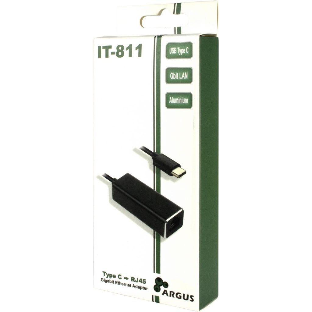Adapter USB‑C Inter‑Tech → RJ45 Gigabit LAN / 1000 Mbit/s / Zezë - Figura 3