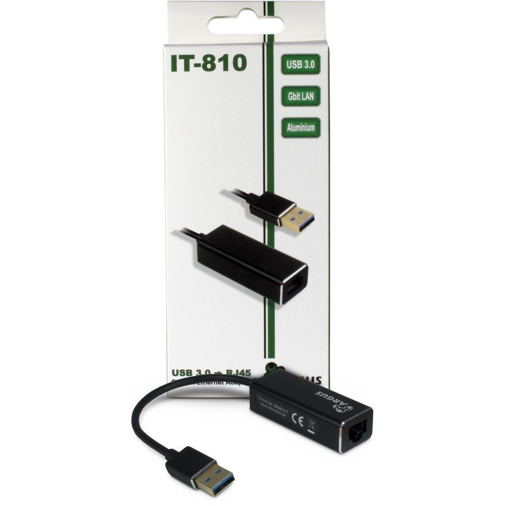 Adapter USB 3.0 Inter‑Tech → RJ45 Gigabit LAN / 1000 Mbit/s - Zezë - Figura 2