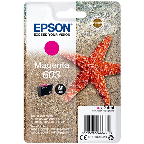 INK Epson 603 Ink Cartridge C13T03U34010 / up to 130 pages – Rozë