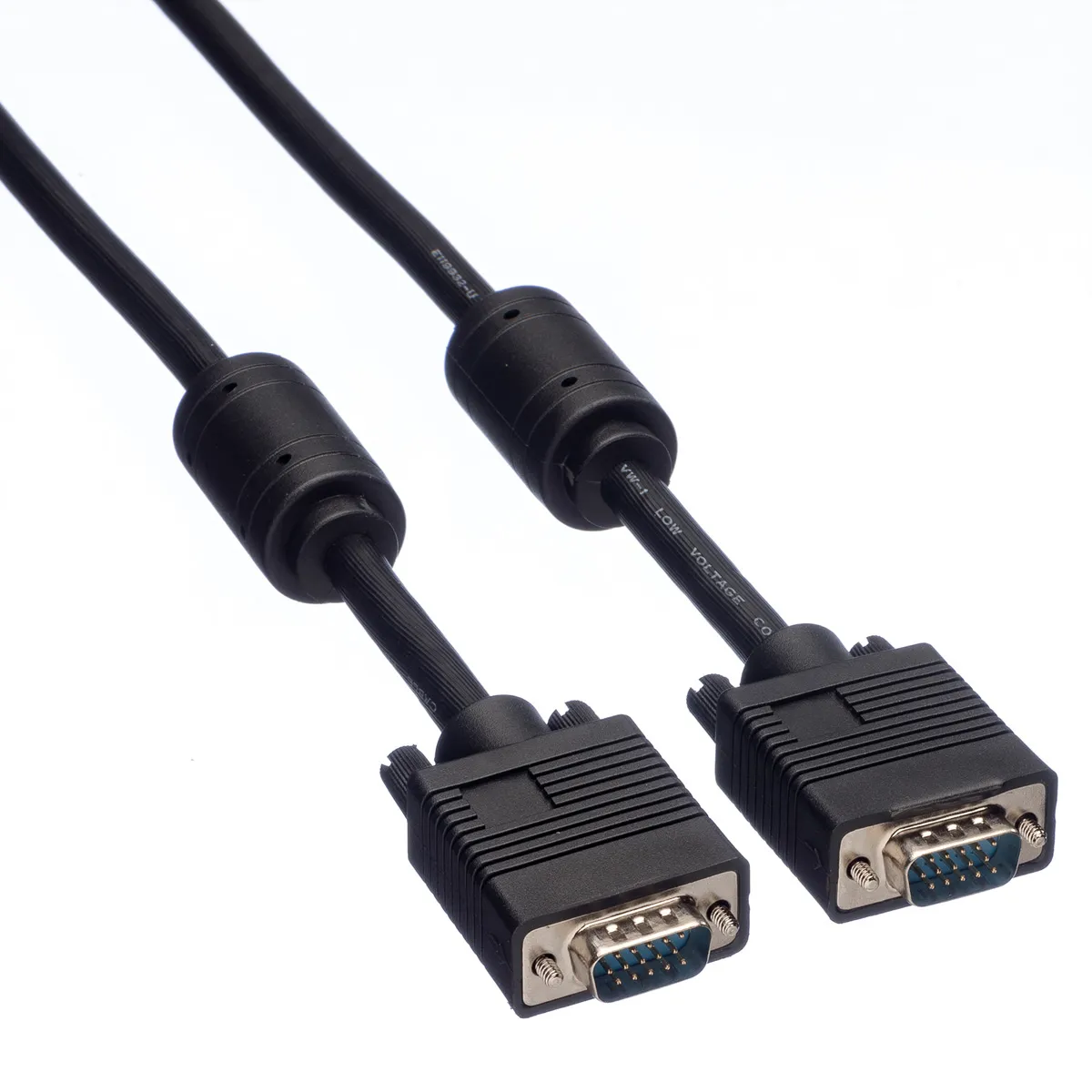VGA kabëll LogiLink / HD15/M në HD15/M / 1080p / 2x ferrite / 5m / E zezë