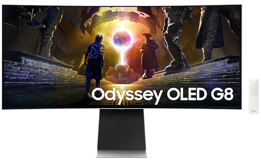 Monitor Gaming Samsung S34DG850SU / 34 " / Ultra WQHD OLED / 175 Hz / 0.03 ms / DisplayPort + 2x HDMI / Curved / Gri