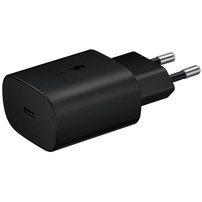 Aksesorë për telefon Samsung 25W Fast Charger with USB-C Cable (Retail Packaging)– Zezë - Figura 2