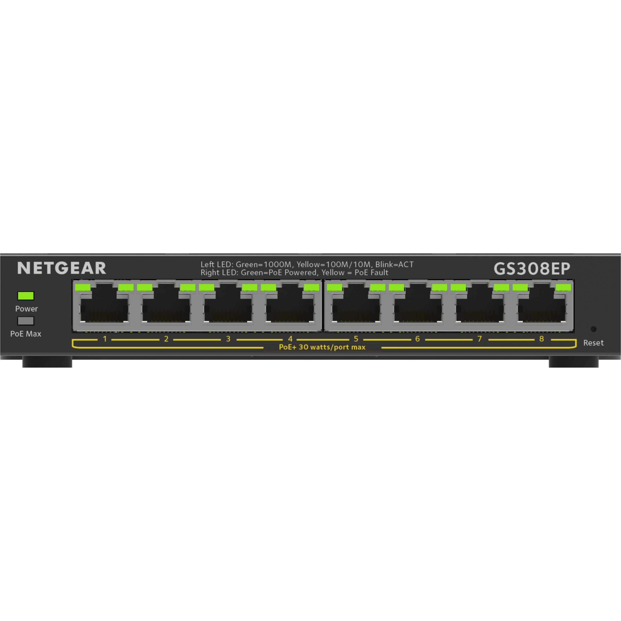 Switch 8P NETGEAR GS308EP PoE+ M